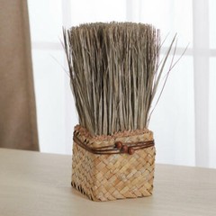 Natural Dried Grass Basket Topiary | 2 Pieces
