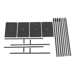 Black Wedding Backdrop Stands 4PCS 80-240cm Adjustable?Height Backdrop Stands