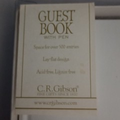 C.R. Gibson Guest Book With Pen 500 Entries Vintage