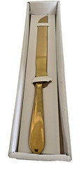 Wedding Two-Piece Gold Knife and Server Cutting Set New