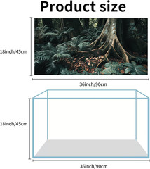 3 Pack Terrarium Background, 36X18 Inches Polyester Reptile Background, Cloth Te