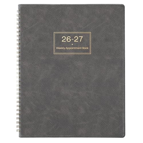 Appointment Book 2026-2027 – Weekly 2026-2027 Weekly Appointment Book – Grey