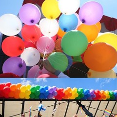 Balloons Assorted Colors Rainbow Decorations 100 Pack 12 12 inch, Multicolor
