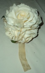 FLOWER GIRL HALO AND ROSE BALL WEDDING FLOWERS