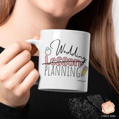 Christmas Gifts for Teacher – Teacher Wedding Lesson Planning Engaged Mug 11Oz