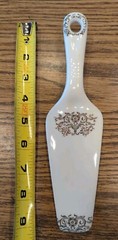 Vintage Decorative Porcelain Cake Server Cutter Holiday Wedding Birthday Etc.