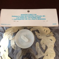 Vintage New 50th Anniversary Cake Topper Gold by Magic Line