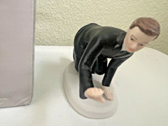 Caucasian Hooked Groom Cake Topper by Weddingstar