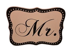 Wedding Ceremony Mr. And Mrs. Signs Table Seating Decor 9″ X 6.5″r