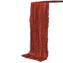 Terracotta Cheesecloth Table Runner 10 Ft 1 Pcs Gauze Table Runner 120″ x 35″