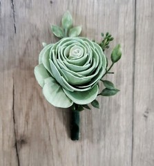 Terra Cotta Bridal Bouquet Sola Wood Burgundy Blush Pink Sage Bridesmaid Flowers
