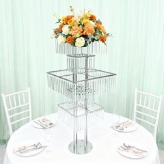 5-Tier Flower Stand for Wedding Party Events, Flower Vase Stand for Centerpieces
