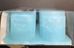 DC Comics Superheroes Frozen Formed Icon Ice Cube Shot 4-Pk In Gift box