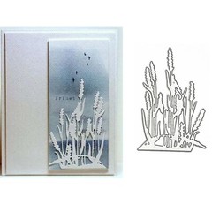 Lavender Frame Metal Die Cuts, Flower Leaves Leaf Cutting Dies Cut Stencils f…