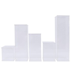 5pcs Floral Bouquet Rack Clear Acrylic Stand Box Fit For Wedding Backdrop Decor
