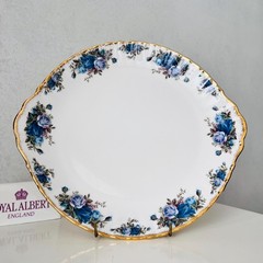 Original Royal Albert Moonlight Rose Plate, English Bone China Porcelain, LTD 19
