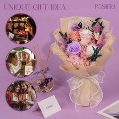 Rosaura Preserved Flowers Bouquets (Pink) Pink
