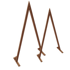 Set of 2 Wooden Wedding Arches Outdoor Indoor Held Wedding Boho Bridal Backdrop