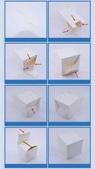20/50pcs Square Folding Kraft Paper Box Black White Cardboard Box for Packaging