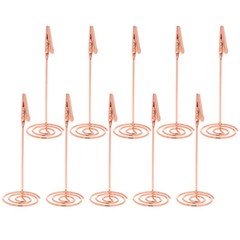 12PCS Table Number Holders Photo Holder Stands Place Paper Menu Clips