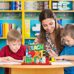 4 Pcs Teacher Appreciation Gifts Wooden Table Centerpieces Decorations Thank You