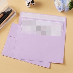 50 Pack 5 x 7 Envelopes Colored Self Seal for Wedding, One Size, Light Purple