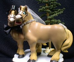 Country Western Horse Wedding Cake Topper Groom top Farmer Barn Cowboy Cowgirl