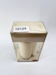 Wedding Unity Candle Gift Set 3 Pc White Unscented Pillar & Taper Candles New