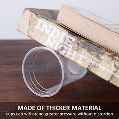 100 Pack 14 Oz Water Cups – Disposable Clear Plastic Cups