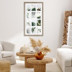 12 Opening 4×6 Distressed White Collage Picture Frames Set of 2, Multiple Fra…