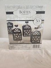 50 Pieces Party/Wedding Lantern Favor Boxes 2.5″ 2.5″ x 2.5″ NEW Black