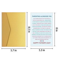 Goroar Heartfelt Father’s Day Card for Husband Boyfriend, Sentimental Father’…