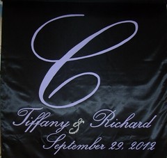 Black Aisle Runner Wedding Isle Runner Black Fabric Runner Personalized Decor