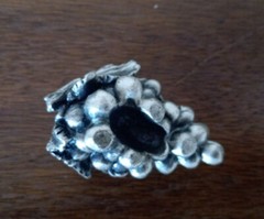 Metalla Fine Pewter Placecard Holders Grape Cluster W/Cards, (7) Wedding EUC
