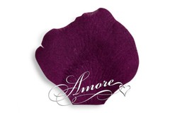 1000 Wedding Silk Rose Petals Rave Wine-Eggplant, Petals & Garlands, Rose Petals
