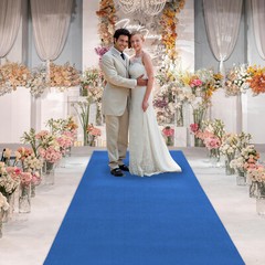Blue Carpet Runner for Wedding Ceremony Movie Theme Party Proposal Decorations
