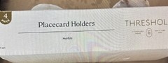Threshold Marble Placecard Holders 4 Piece Set Table Decor