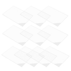 10 Pcs Acrylic Welcome Sign Clear Wedding Loving Memory Table Decor