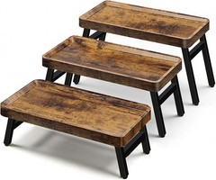 Stunning 3-Tier Party Serving Stand – Rustic Solution for Cupcake Displays
