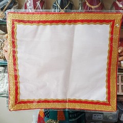 Kanku Pagla Rumal,Bride’s and Baby Welcome Hand & Foot Print Platter Cloth(1 Pc)