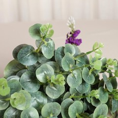 2 Bushes 19″ Frosted Green Eucalyptus Artificial Greenery Wedding Party Bouquets