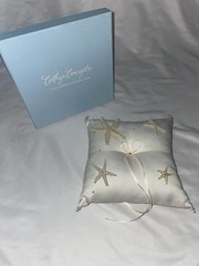 Beach Wedding Ring Pillow Starfish Coastal Design Designer