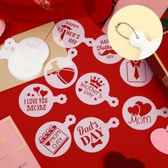 36-Piece Reusable Mother’s Day Father’s Day Cookie Cake Templates