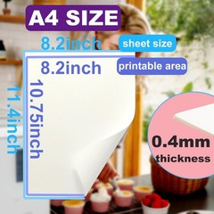 Wafer Paper for Edible Ink Printers Glutinous Rice Paper for Cake Decoration