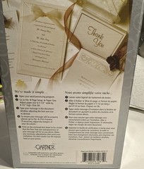 Gartner studios 50 Count Platinum Hearts Wedding Invitation Kit~ Sealed Package