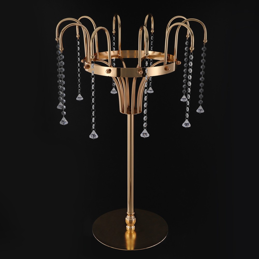 FLOWER STAND,WEDDING FLOWER STAND GOLD LIVING ROOM, BEDROOM, OFFICE GLASS, IRON