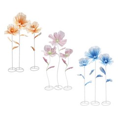 3PCS Giant Artificial Flower Decor for Wedding Background Artificial Flowers