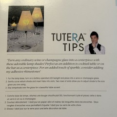 David Tutera Vellum Lampshade 48 Pcs total- Turns Wine Glasses Into Lamps-Swirl