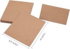 50 Pieces Wooden Place Card Holders with 50 Kraft Paper Cards, Rustic Wood Ta…