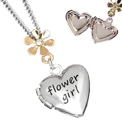 Equilibrium Wedding Thank You Jewellery Gift – Flower Girl Locket Necklace